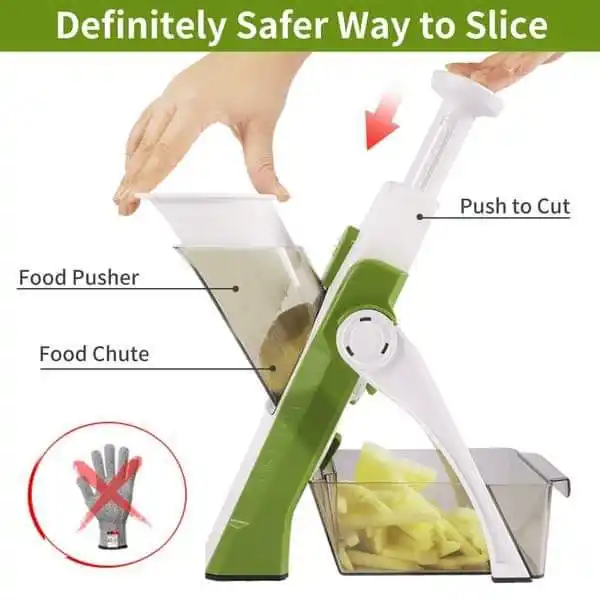 Mandoline vegetable cutter and slicer
