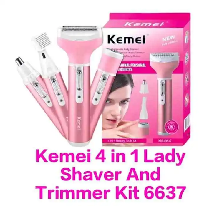 Kemei km -6637 Electric rechargeable trimmer(for women)