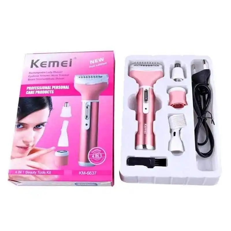 Kemei km -6637 Electric rechargeable trimmer(for women)