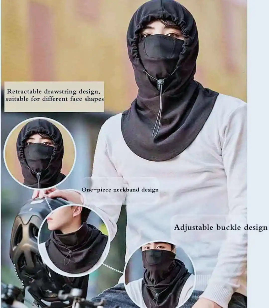 Balaclava Windproof Full Face musk