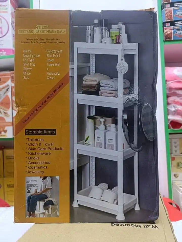 4 Tiers rectangular storage rack