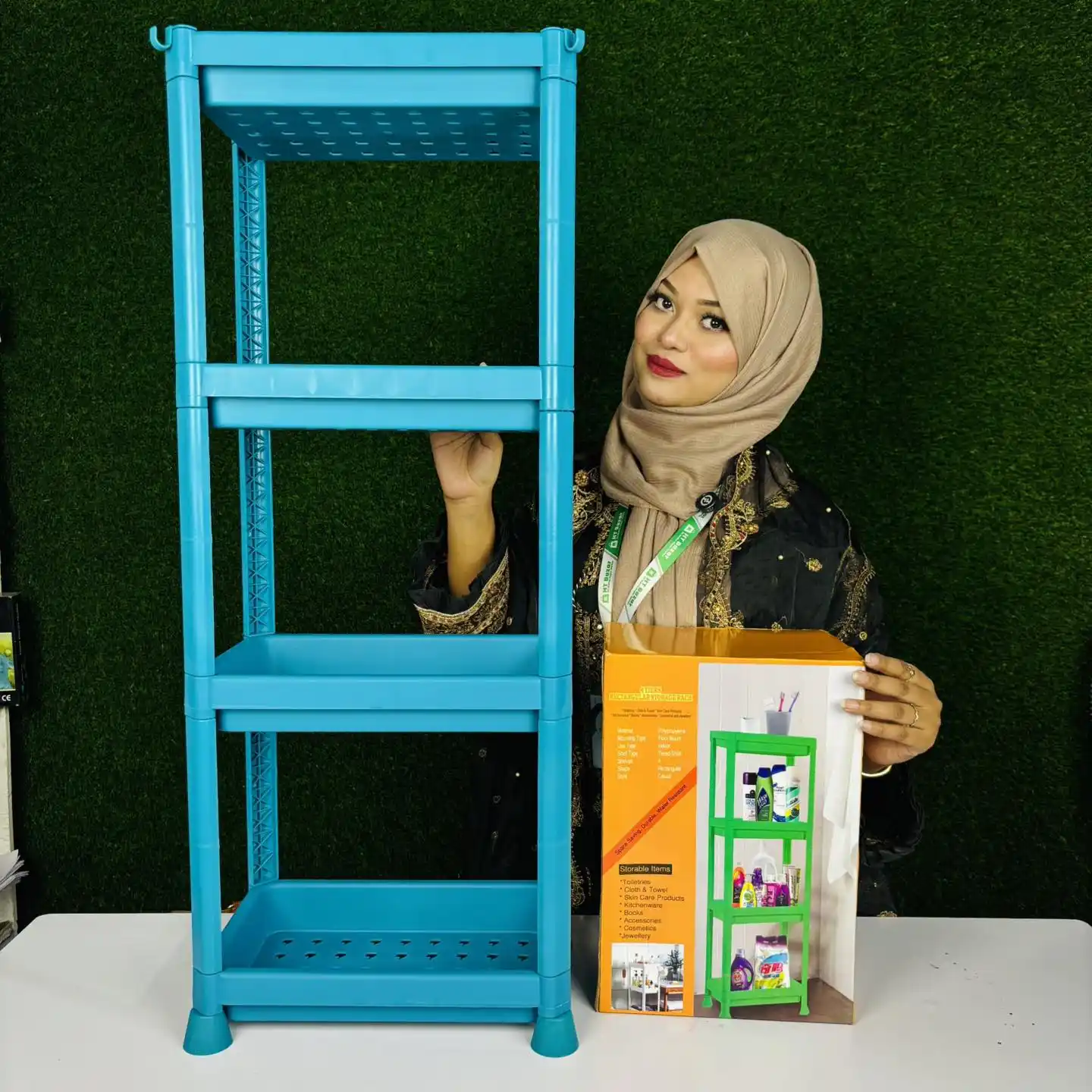 4 Tiers rectangular storage rack