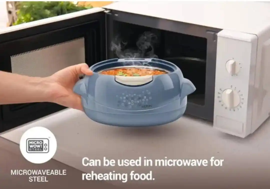 Milton Microwow One Touch Insulated Inner Stainless Steel Casserole