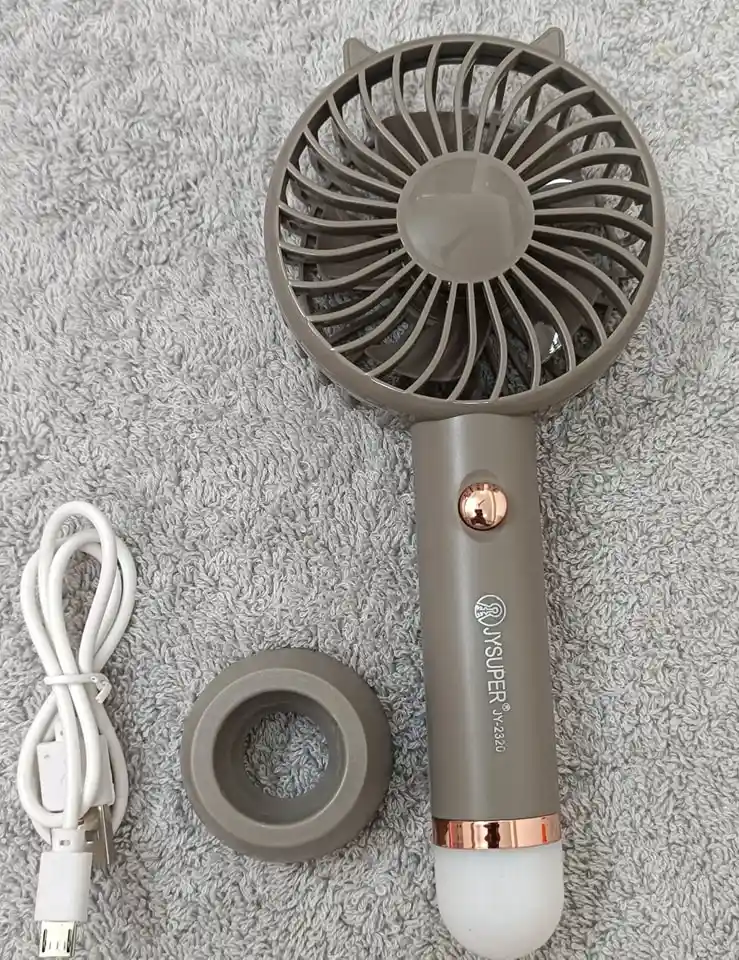 Jysuper 2320 model mini Rechargble fan with led light